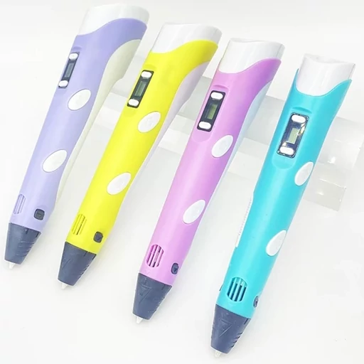 تصویر قلم سه بعدی صورتی 