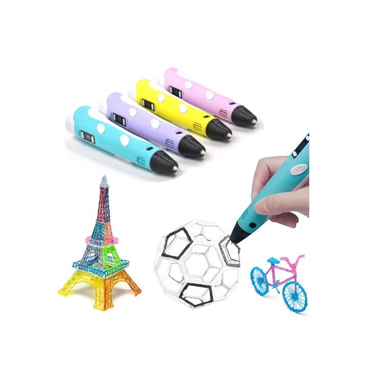 تصویر قلم سه بعدی صورتی 